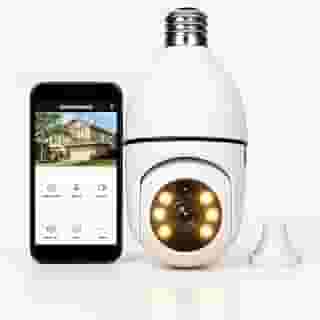 Câmera IP Lâmpada Wi-Fi Full HD 1080p com Visão Noturna, Detecção de Movimento Giratório, Áudio Bidirecional e Controle pelo App Yoosee – Bivolt, Ideal para Segurança Residencial
