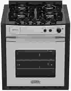 Fogao de Embutir 4 Bocas Venax Gaudi Platinum Vitreo Inox Gas GLP 220V