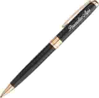 Caneta Personalizada Crown Treasure Esferográfica Diversas Cores Gravação Nome Simbolo Luxo + Estojo Crown (PRETO)