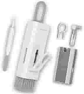 Escova de Limpeza Kit Multifuncional Portátil Teclado 8 em 1 Eletrônico limpador de teclado e fone de ouvido Kit de limpeza de celular pano de limpeza de microfibra de tela Premium