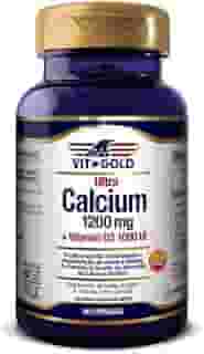 Ultra Cálcio 1200mg + Vitamina D3 1000UI Vitgold 60 cápsula