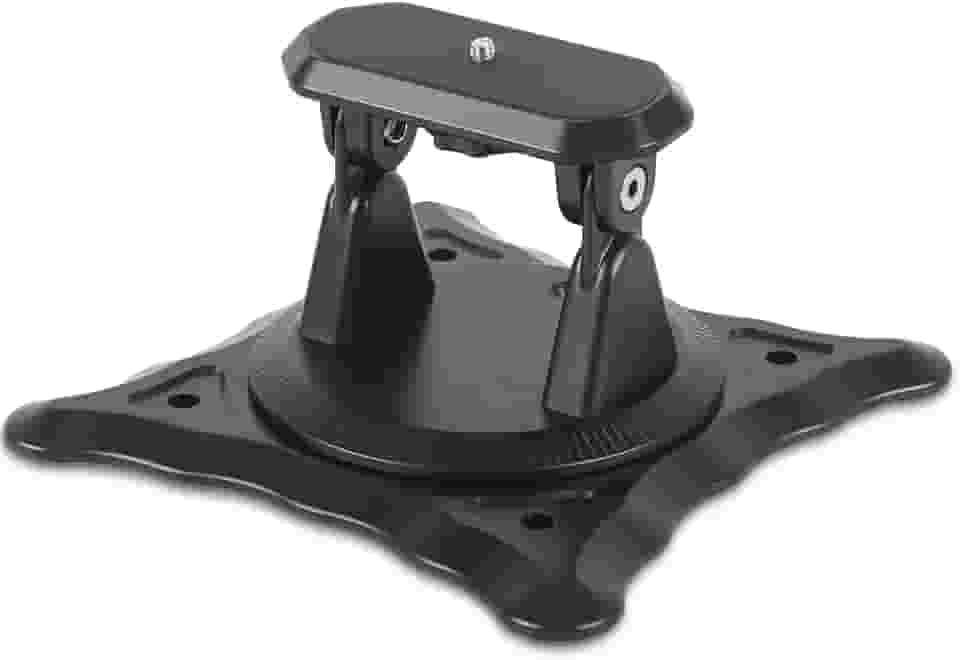 Suporte para Projetor, Suporte Projetor, Parafuso de 1/4", Base Giratória de 360°, Suporte Ajustável com Fácil Configuração - Preto