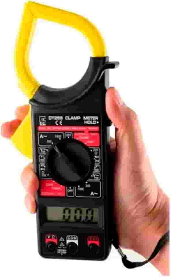 Alicate Amperímetro Multímetro Digital Brasfort – Mede Corrente AC/DC, Tensão, Resistência | Display LCD, Teste Continuidade e Diodo + Estojo