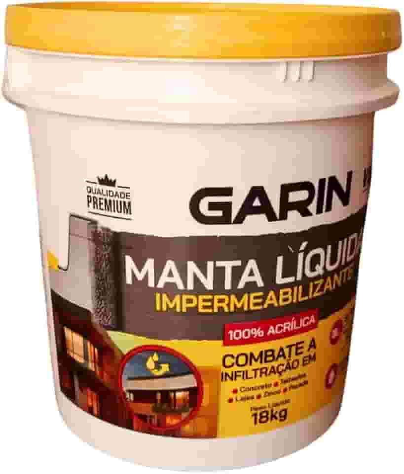 Manta Líquida 18Kg Contra Infiltração em Lajes Telha e Paredes linha Premium (Cinza)