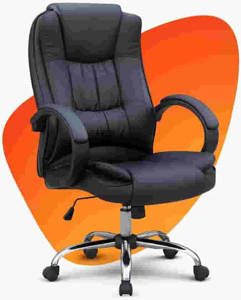 Cadeira De Escritório Presidente Ergonômica Nice Giratória Regulagem de Altura a Gás Revestimento