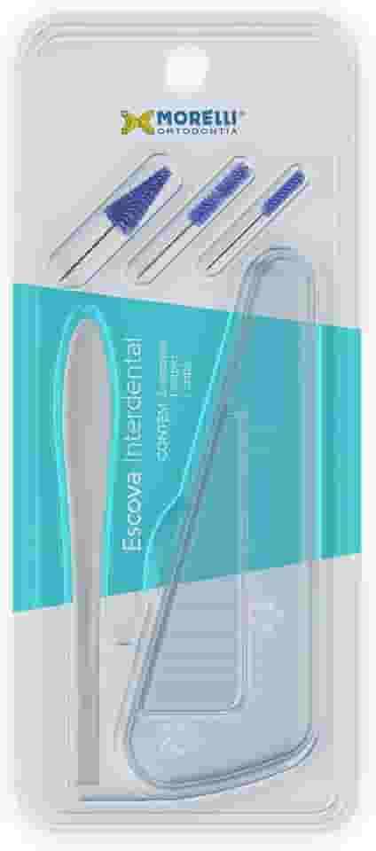 Escova Interdental com Estojo e Refis P M G Morelli (Branco)