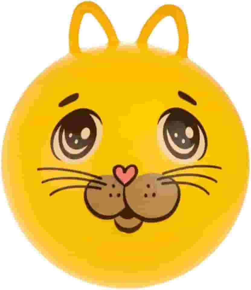 Bola Pula Pula Inflável Infantil com Alça – Brinquedo Educativo e Seguro para Coordenação Motora e Equilíbrio (Amarelo, Grande)