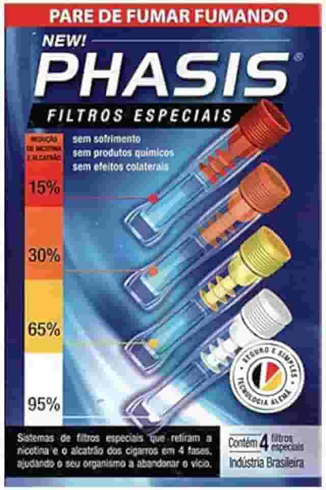 FILTRO PHASIS PARAR DE FUMAR 4 PITEIRAS