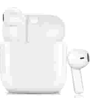 Fone de Ouvido i12 Sem Fio Branco Bluetooth com Controle Toque Graves Profundos, Estéreo, 24h, Reprodução Intra-Auricular, Sem Fio, à Prova de Suor, Fones de Ouvido Esportivos Com Microfone