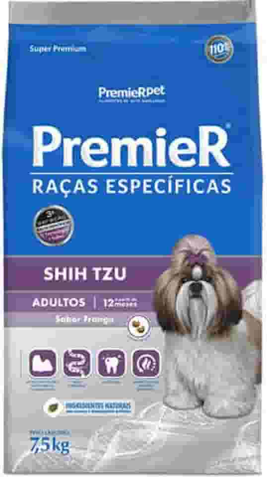 Ração Premier Shih Tzu Raças Específicas para Cães Adultos - 7,5kg Premier Pet