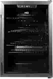 Cervejeira Expositor Vertical HQ Vidro Duplo 125 Litros Preta e Inox HQ-125CEVPV (110, Volts)