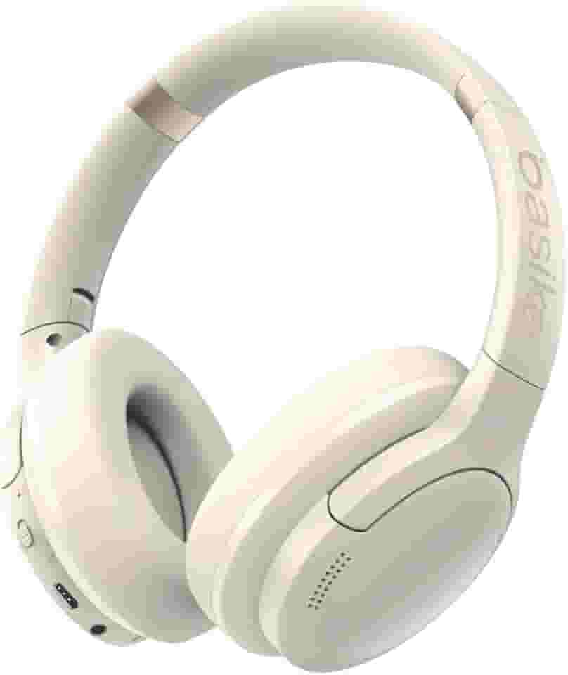 Basike Fone de Ouvido Bluetooth, ANC Cancelamento de Ruído Ativo Headphone Bluetooth 5.3+EDR, Som Surround 3D, Headset com Microfone, Certificação Hi-Pure Audio, 30 horas reprodução, Y6 (Branco)