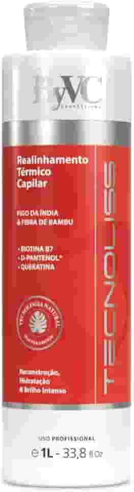 Escova Progressiva Orgânica Sem Formol Tecnoliss 1L – Alinhamento Térmico Profissional, Redução de Volume, Controle de Frizz, Brilho Espelhado, Com Biotina, Queratina, D-Pantenol e Broto de Bambu
