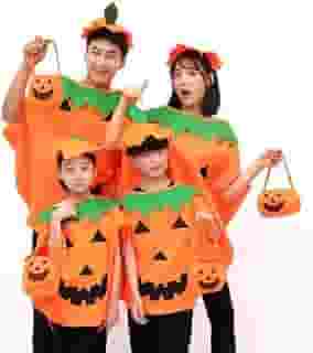 Fantasia Abobora Infantil Dia das Bruxas Halloween Feminino e Masculino Unissex
