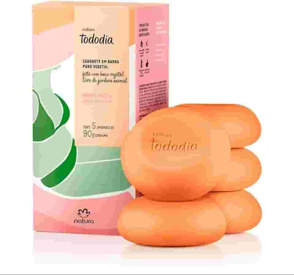 SABONETE TODODIA MANGA ROSA E ÁGUA DE COCO COM 05 SABONETES DE 90g