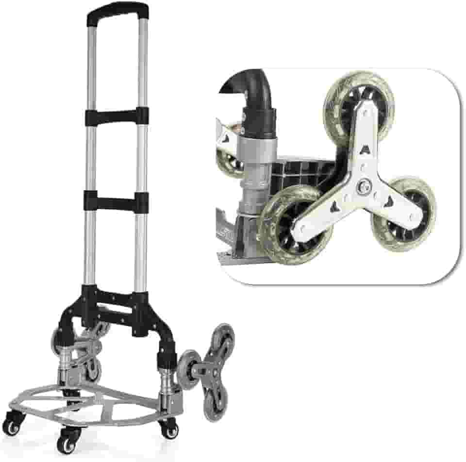 Carrinho de Carga Sobe Escada Dobrável Multifuncional Até 70kg