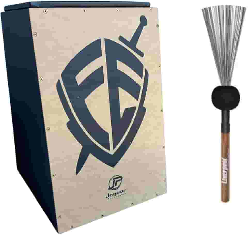 Cajon Eletrico Jaguar CJ1000 K2 PB 018 EQ Fé Xlr e baqueta vassourinha Kit