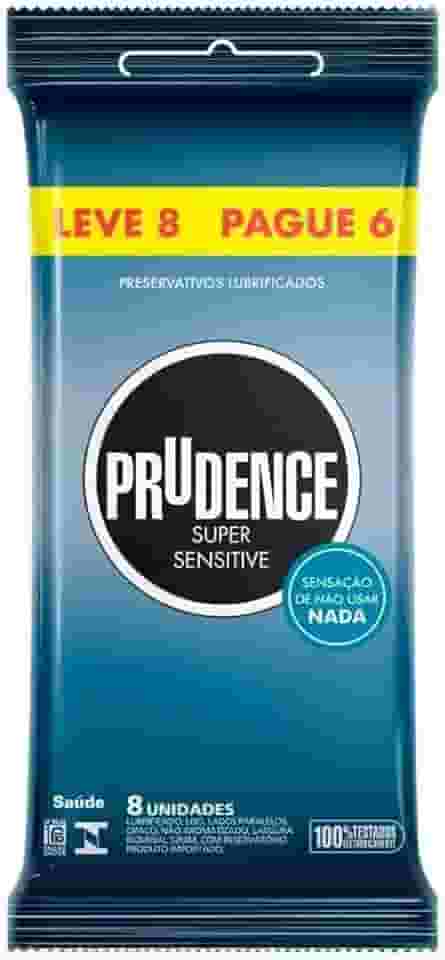Prudence Preservativo Lubrificado Super Sensitive Leve 8 Pague 6