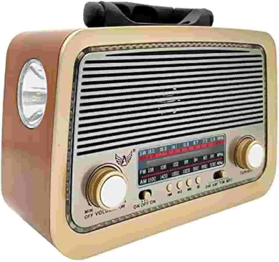 Rádio Vintage Am Fm Sw Usb Pen Drive Aux P2 Bluetooth