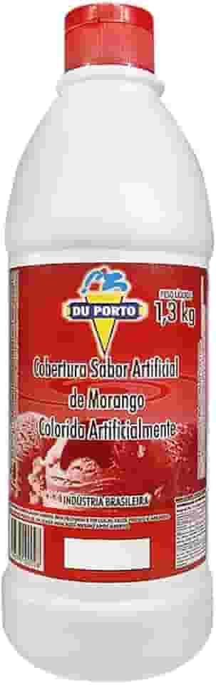 Cobertura Para Sorvetes Sobremesas Bebidas Vários Sabores 1,3kg (Morango)