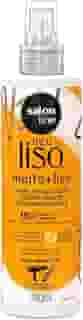 Salon Line, Spray Defrizante Protetor Térmico, Meu Liso Muito + Liso, Vegano - Para Cabelos Lisos Naturais, Alisados ou Relaxados, 240 ml