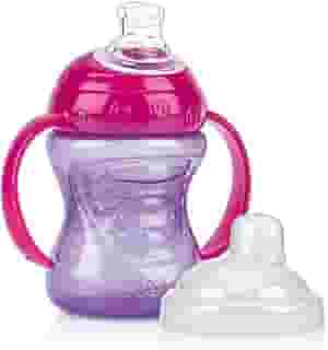 Nuby Copo de Treinamento com Alça e Super Bico de Silicone Lilás