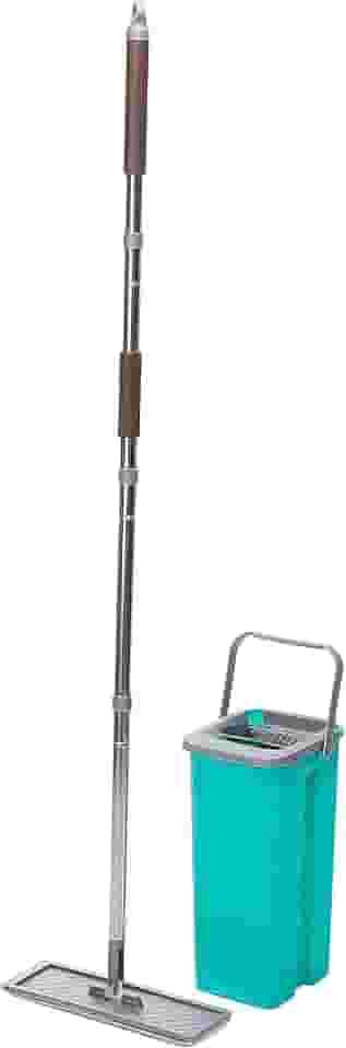 Noviça - Mop Lava e Seca de Microfibra com Cabo e Balde de 7 Litros, Bettanin