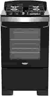 Fogão 4 Bocas Preto com Frente em Vidro Preto e Timer Digital Dako Diplomata Grill Bivolt