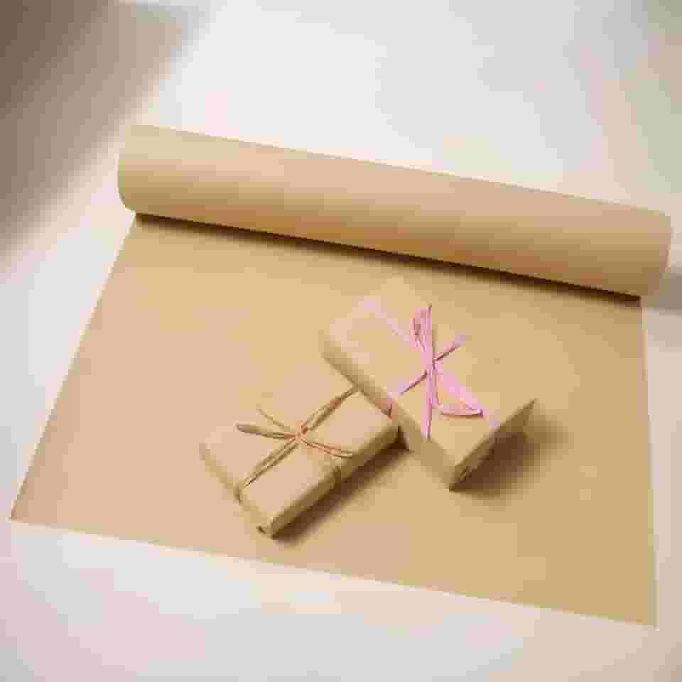 Rolo de papel de embrulho Kraft marrom 30 cm x 500 cm Embalagem de presente para flores, faça você mesmo, artesanato, embalagem, transporte em movimento, embrulho de presente