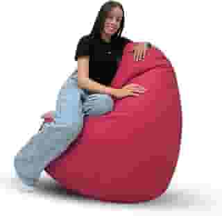 Puff Pera Com Enchimento Gigante Eventos Decoração Quarto Sala Almofadão (ROSA)