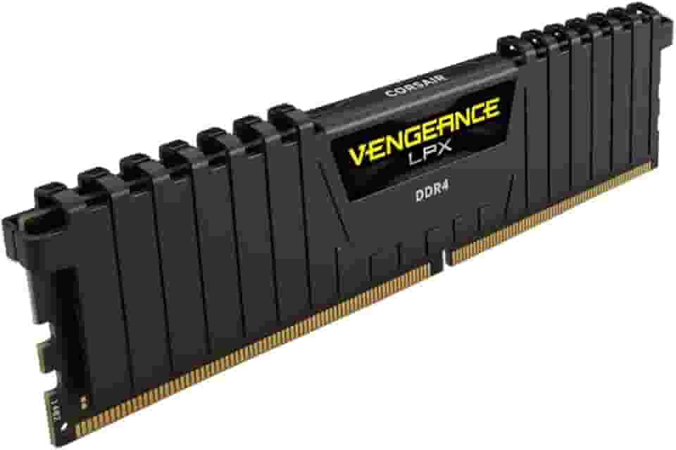 Memória DDR4 16GB PC3200 Vengeance LPX Preto CMK16GX4M1E3200C16 CORSAIR Memória CORSAIR DDR4 16GB 1X16GB PC 3200 Vengeance LPX Preto CMK16GX4M1E3200C16