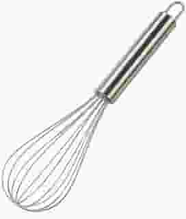 Batedor de Claras Fue Fouet Massas Excelente Durabilidade Design em Aço Inoxidável Premium Ideal para Misturar Massas de Bolo Tortas Pães Cremes Claras em Neve Chantilly 29cm Original