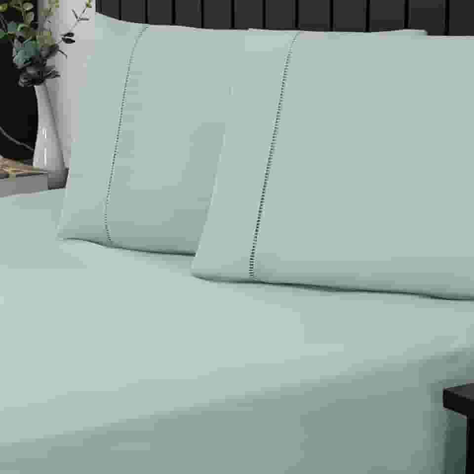 Jogo de Cama Casal Percal 400 Fios Ponto Palito 03 Peças, Antiácaro, Anti-pilling com Toque Macio - Dublin