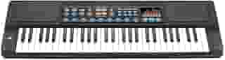 Teclado Infantil com Microfone 54 Teclas HS5460A 70cm, DM Toys, Preto, DMT5700
