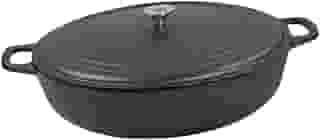 Panela Paella 36 cm Com Tampa de Ferro Fundido