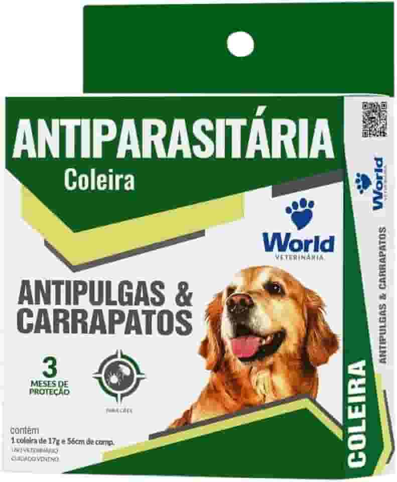 Coleira Antipulgas e Carrapatos – Proteção Antiparasitária com Conforto e Segurança Para Seu Cão | Marca – WORLD