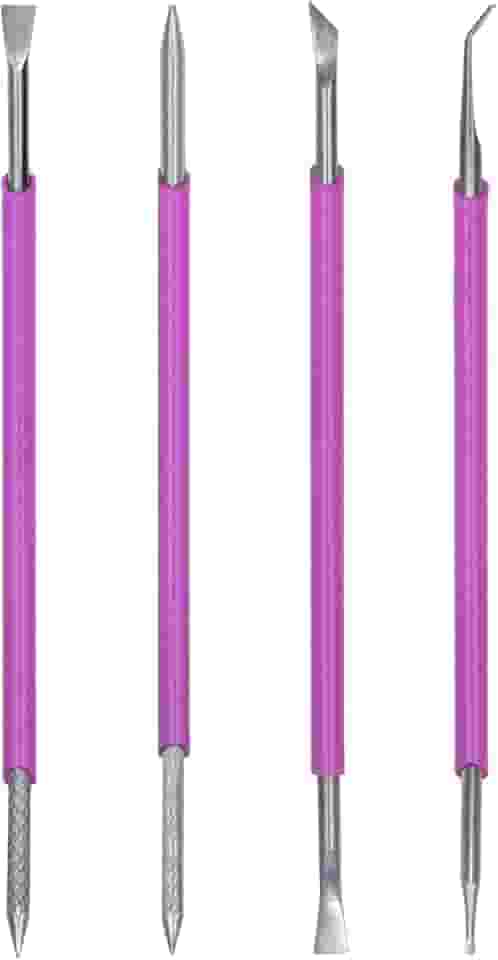 Kit 4 Instrumentos Podologia Manicure Unha inox Arte Sedução