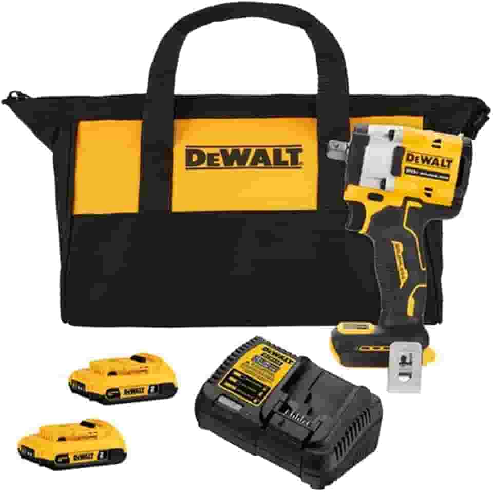 Dewalt Chave de Impacto a Bateria Atomic 13mm, Modelo DCF922D2-BR, Com Mala de Ferramentas, 1 Carregador, 2 Baterias 2Ah, 20V Max Li-Ion