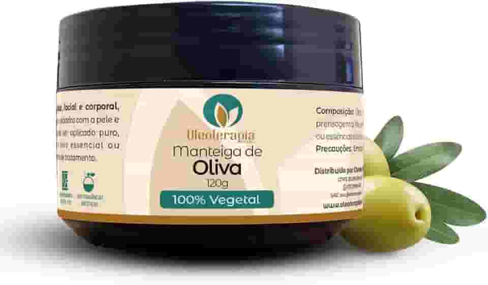 Manteiga de Oliva 100% vegetal - uso capilar e corporal (120g)