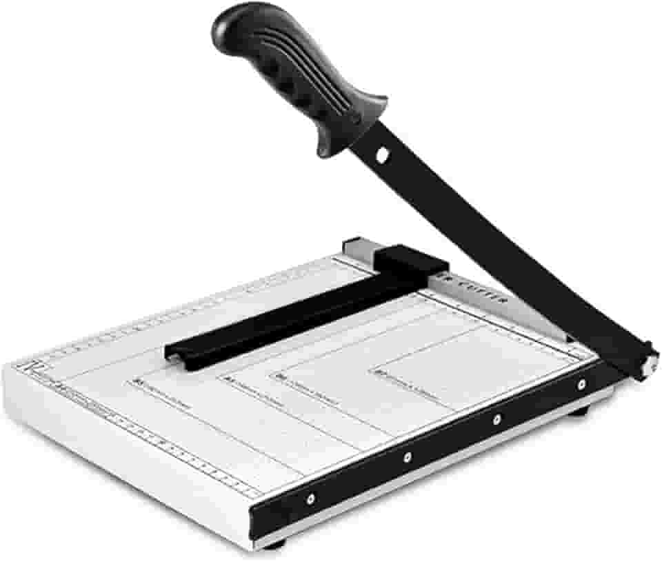 Guilhotina de Papel com Protetor de Segurança e Bloqueio de Lâmina Aparador de Papel Guilhotina para Serviços Gráficos