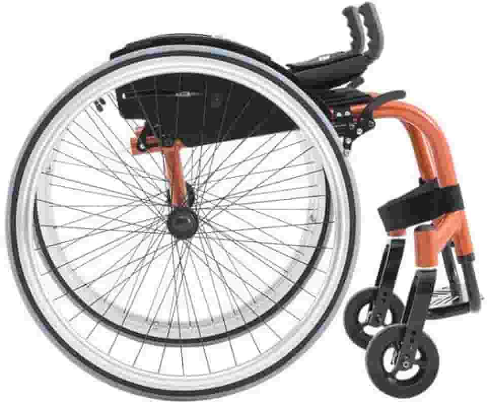 Cadeira de Rodas Monobloco Ativa modelo Star Lite - Ortobras-38x40x40cm-Grafite