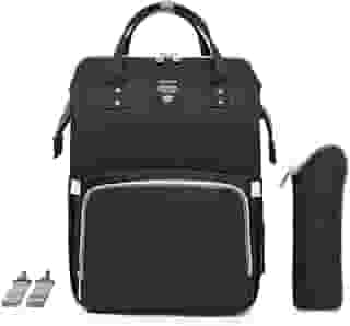 Mochila Bolsa Maternidade Lequeen Impermeável Porta mamadeira Menina Menino