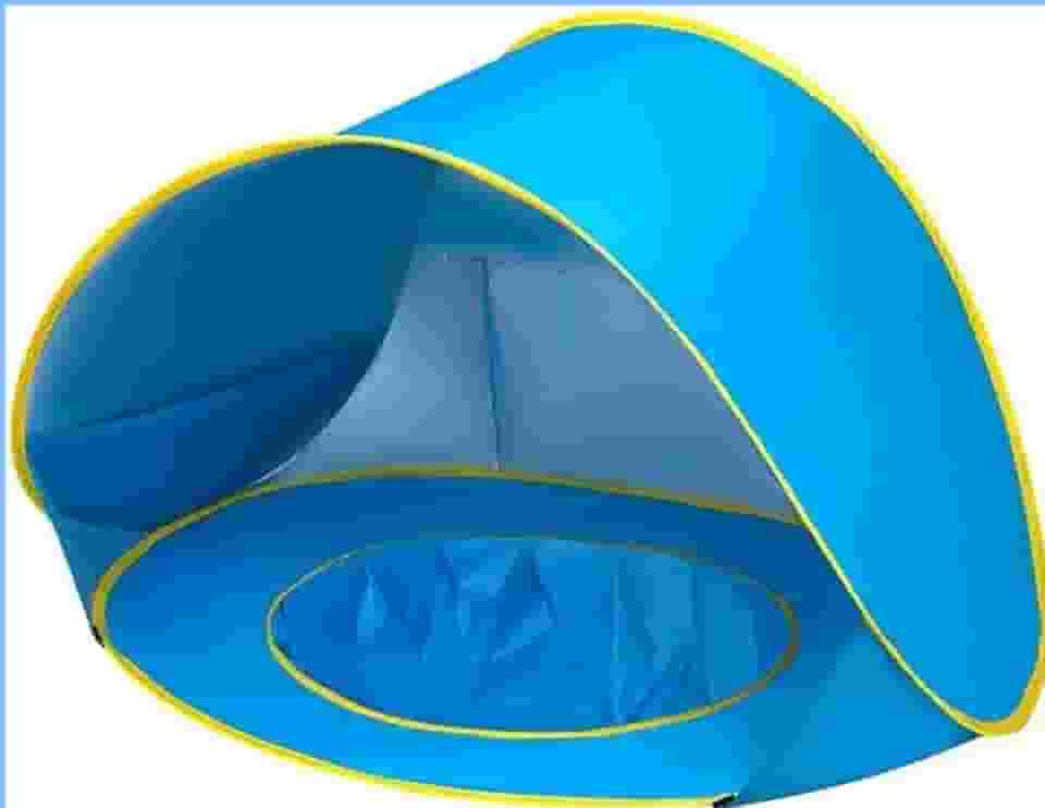 Barraca De Praia Para Bebês Com Piscina Portátil AZUL