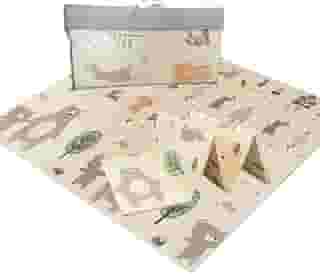 Tapete Infantil Emborrachado Térmico Antiderrapante Dobrável Atividades Dupla Face 6mm 1,80x1,50m