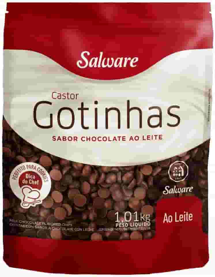 Gotinhas Forneáveis Sabor Chocolate ao Leite Salware 1,01kg