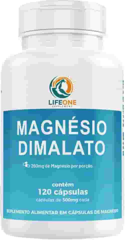 Magnesio Dimalato 120 Cápsulas Life One