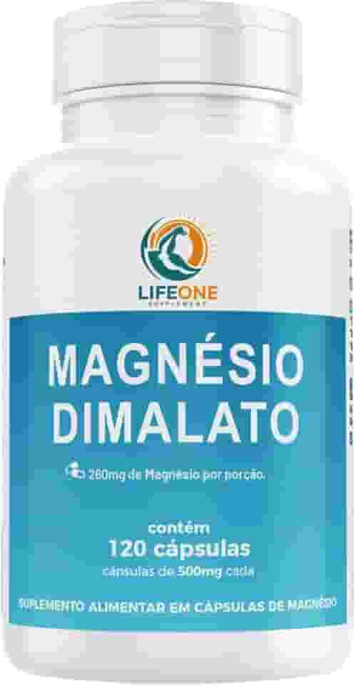 Magnesio Dimalato 120 Cápsulas Life One