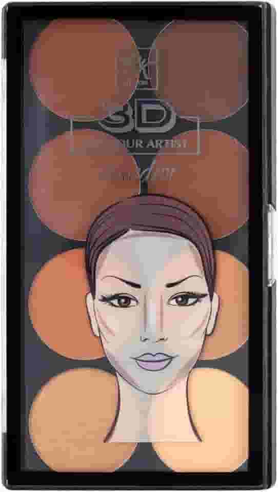 Rk By Kiss 3D Paleta Contour Artist Pó Médium Dark