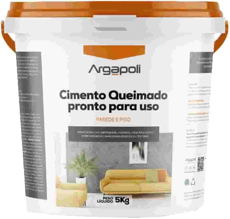 CIMENTO QUEIMADO PRONTO PARA USO 9 CORES 5KG (Branco)
