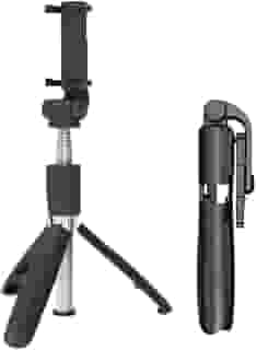 Bastão Tripé Mini 360º Dobrável Pau De Selfie Bluetooth Controle Remoto 3 em 1 Celular Câmera Selfie stick